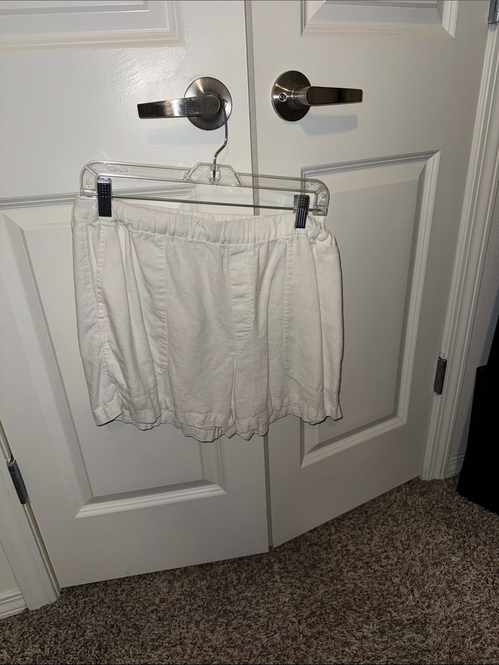 Banana Republic Cream High-Waist Casual Women's Shorts